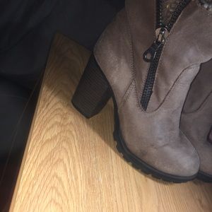 BUCKLE BOOTIES W/ BUILT IN KNIT